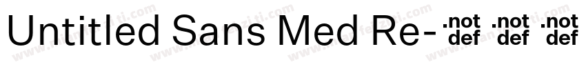 Untitled Sans Med Re字体转换